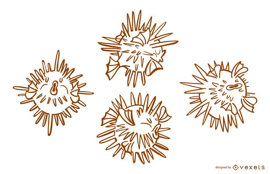 Puffer Fish Stylish Stroke Set Puffer Fish Stylish Stroke Set