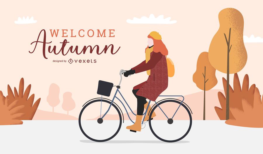 Welcome Autumn Background Design Welcome Autumn Background Design