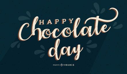 Banner de feliz día de chocolate Banner de feliz día de chocolate