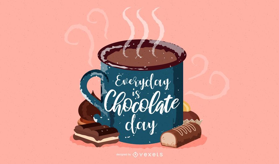 Fondo de pantalla de taza de chocolate caliente Fondo de pantalla de taza de chocolate caliente