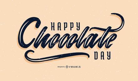 Chocolate Day Lettering 