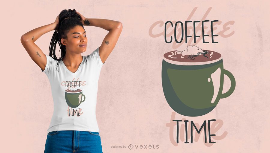 Coffee time t-shirt design Coffee time t-shirt design