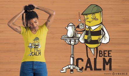 Projeto calmo do t-shirt da abelha Projeto calmo do t-shirt da abelha
