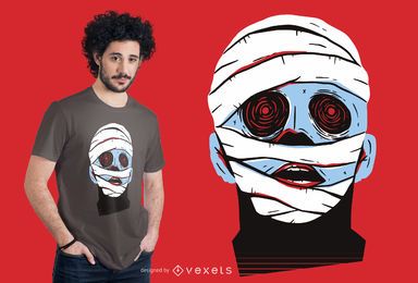 Mummy Face T-shirt Design Mummy Face T-shirt Design