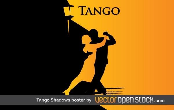 Tango Shadows and Silhouettes Poster Tango Shadows and Silhouettes Poster