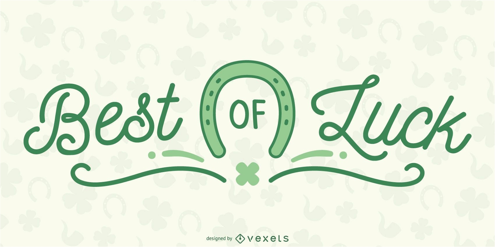 Best Of Luck Schriftzug Design