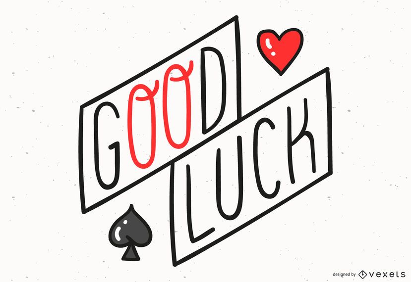 Good Luck Lettering Design - Vector Download