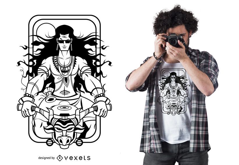 Projeto selvagem do t-shirt de Bikerider Projeto selvagem do t-shirt de Bikerider