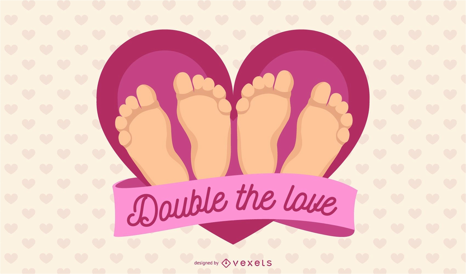 Double the love illustration