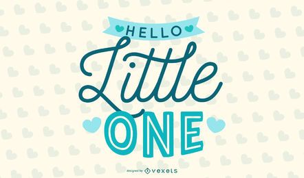 Hola pequeño diseño de letras azules Hola pequeño diseño de letras azules