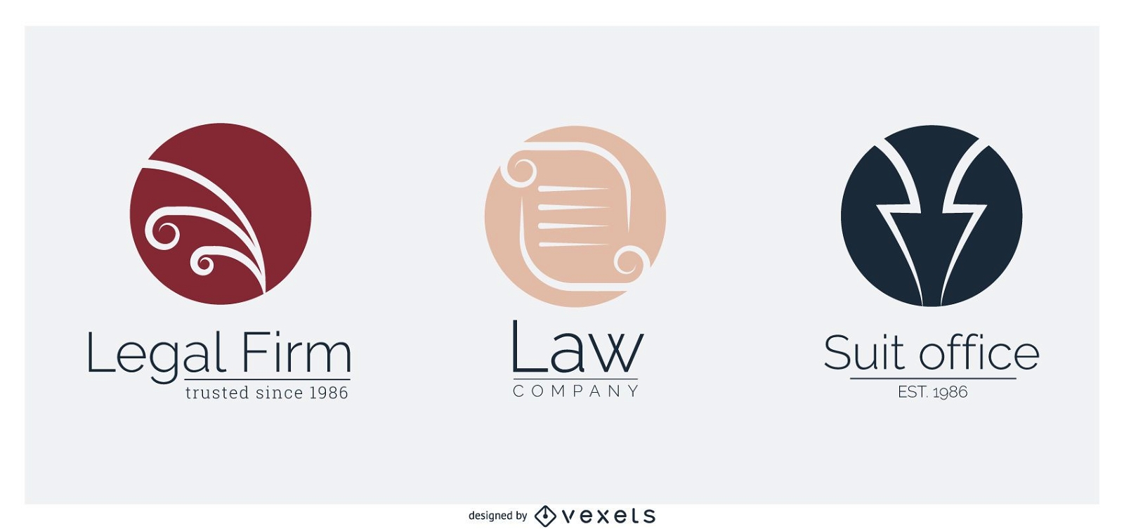 Law Firm Logo Template Vectors