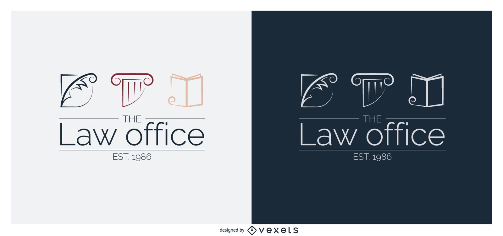 Modelo de logotipo de escritório de advocacia