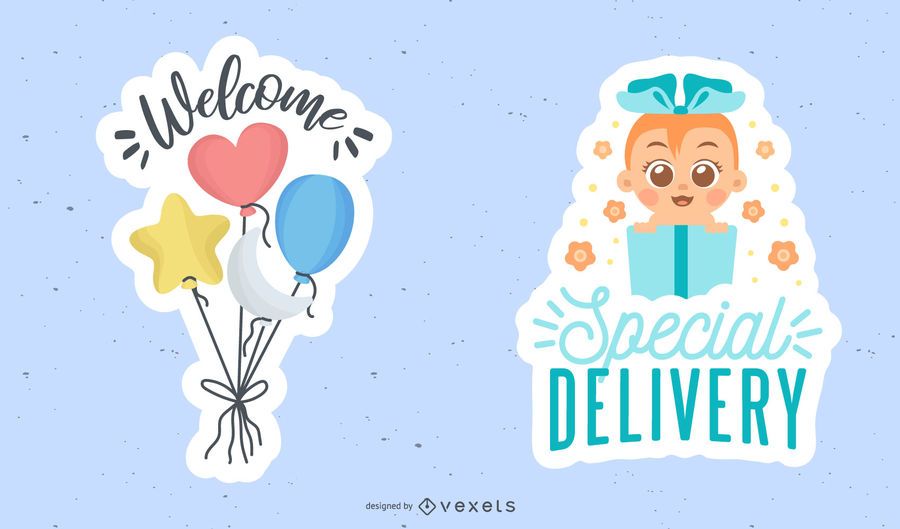 Novo conjunto de adesivos de bebê Novo conjunto de adesivos de bebê