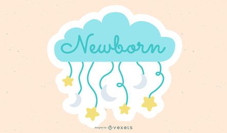 Diseño de letras recién nacido Diseño de letras recién nacido