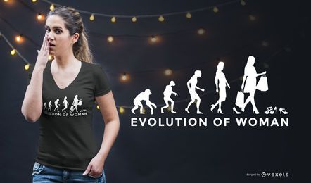 Female Evolution Funny T-shirt Design Female Evolution Funny T-shirt Design