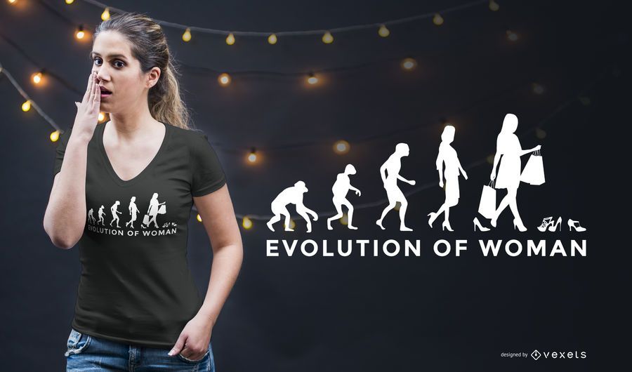 Female Evolution Funny T-shirt Design Female Evolution Funny T-shirt Design