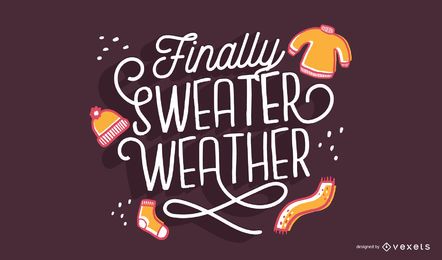Pullover Wetter Herbst Schriftzug Pullover Wetter Herbst Schriftzug