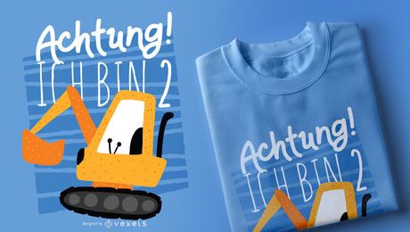 Lindo diseño de camiseta de construcción