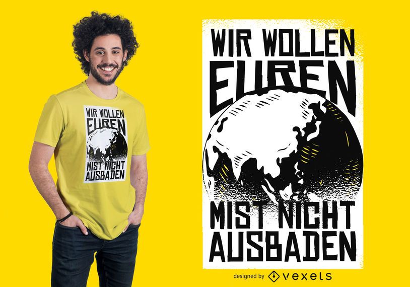 Design de camisetas para o meio ambiente mundial Design de camisetas para o meio ambiente mundial