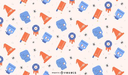 Pastel Halloween pattern design