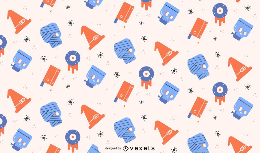 Pastel Halloween pattern design Pastel Halloween pattern design
