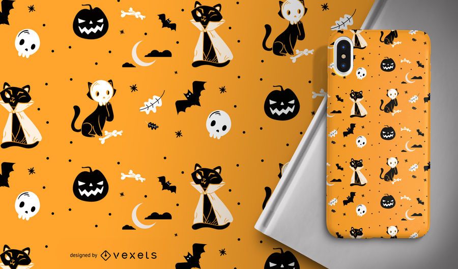 Halloween costume cats pattern Halloween costume cats pattern