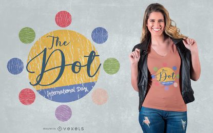 Diseño de camiseta del Día Internacional del Punto Diseño de camiseta del Día Internacional del Punto