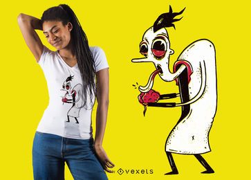 Design louco do t-shirt do cientista Design louco do t-shirt do cientista