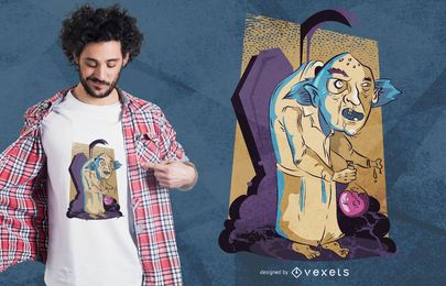Mad Scientist Halloween T-shirt Design