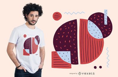 Diseño de camiseta de café colorido abstracto Diseño de camiseta de café colorido abstracto