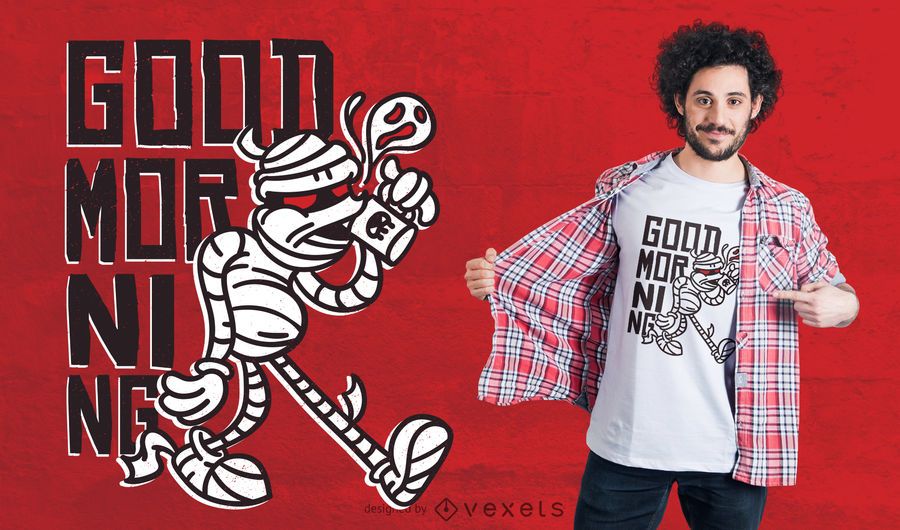 Diseño de camiseta de Good Morning Mummy Diseño de camiseta de Good Morning Mummy