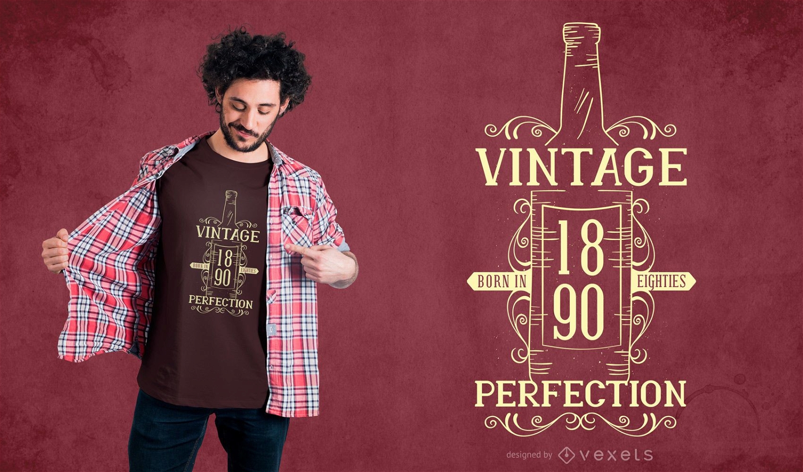 Design de camiseta vintage com cita?es de vinho