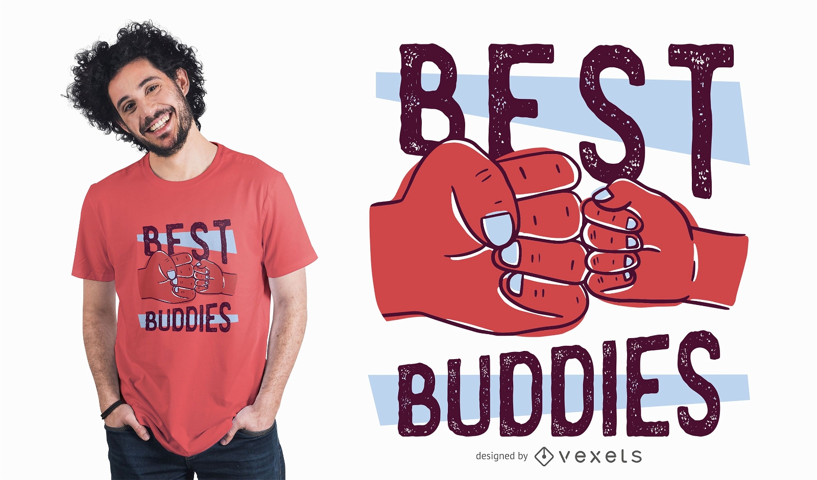 Dise?o de camiseta Best Buddies