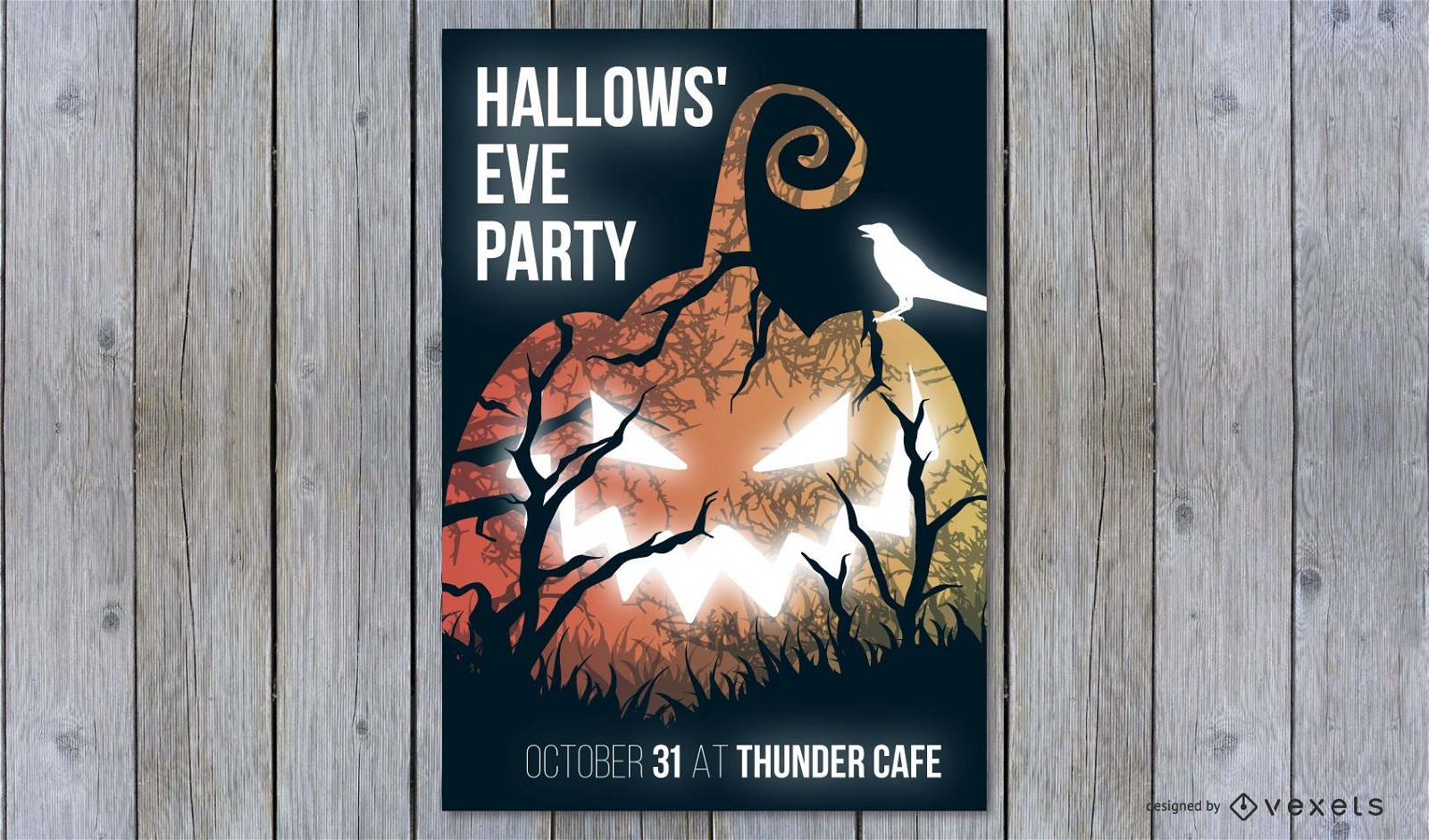 Hallows&acirc;???? eve party poster design