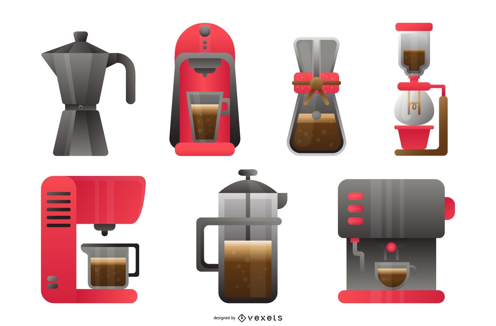 Coffee Maker Design Set