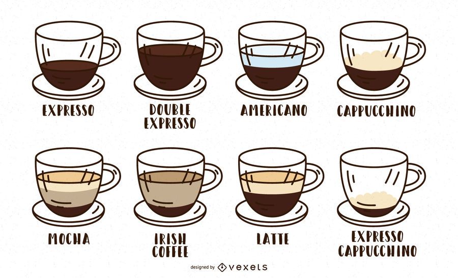 Diseño de trazo tipo café Diseño de trazo tipo café