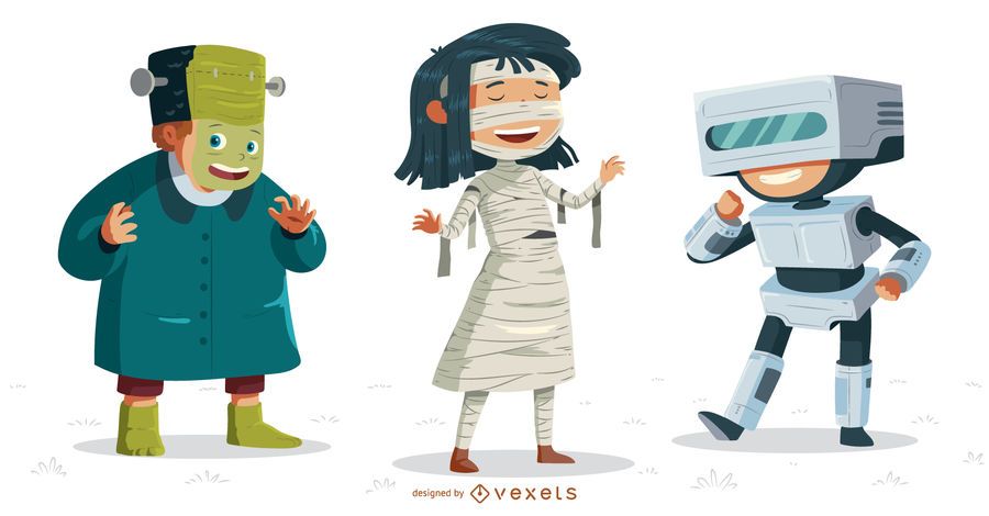 Conjunto de disfraces de halloween para niños Conjunto de disfraces de halloween para niños