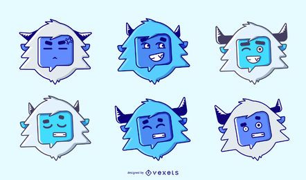 Coleção de emoji Yeti