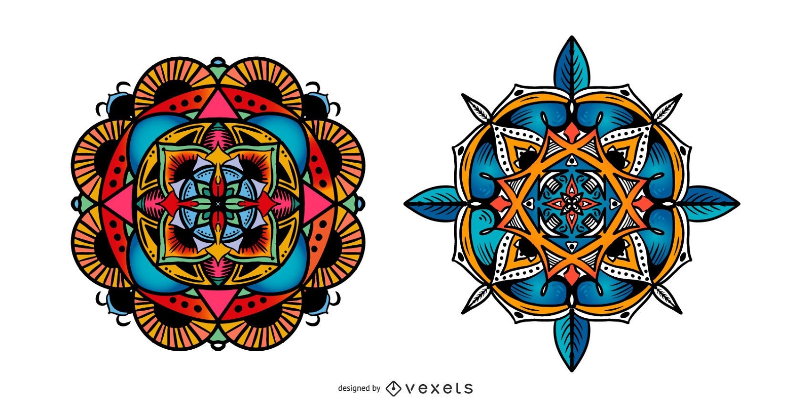Indian Mandala Vector Set