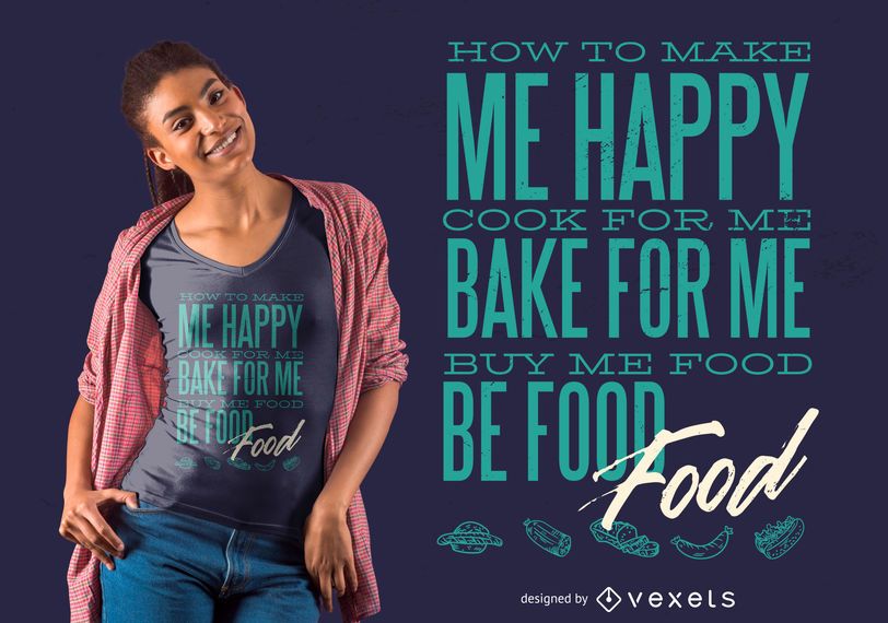 Love Food T-shirt Design Love Food T-shirt Design