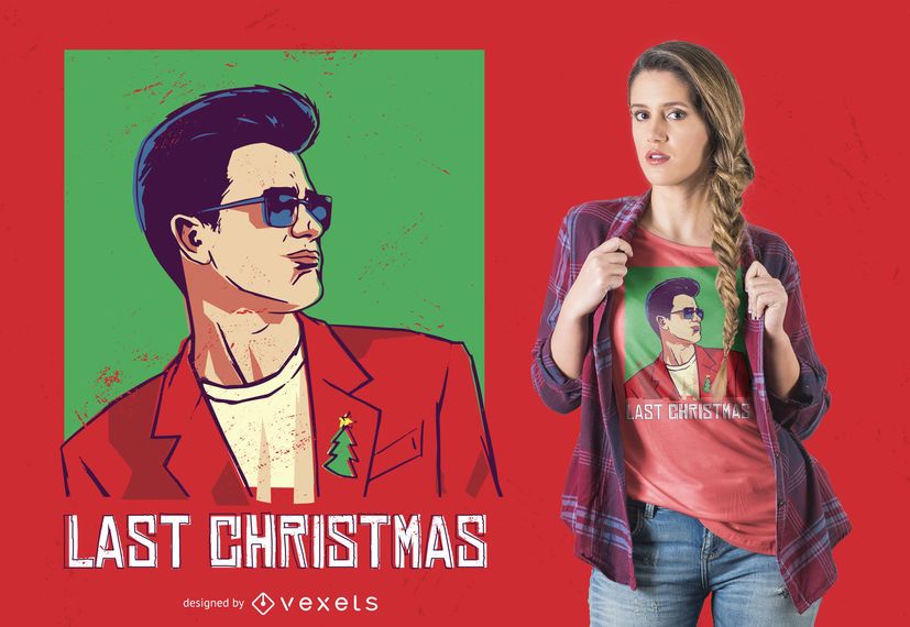 Diseño de camiseta de Navidad pasada Diseño de camiseta de Navidad pasada