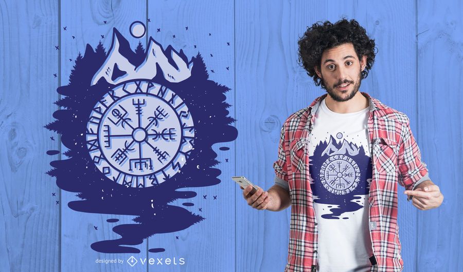 Viking Compass T-shirt Design Viking Compass T-shirt Design