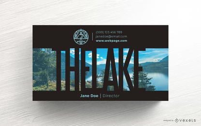 Camping Business Card Template Design Camping Business Card Template Design