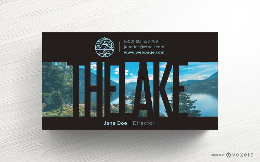 Camping Business Card Template Design Camping Business Card Template Design