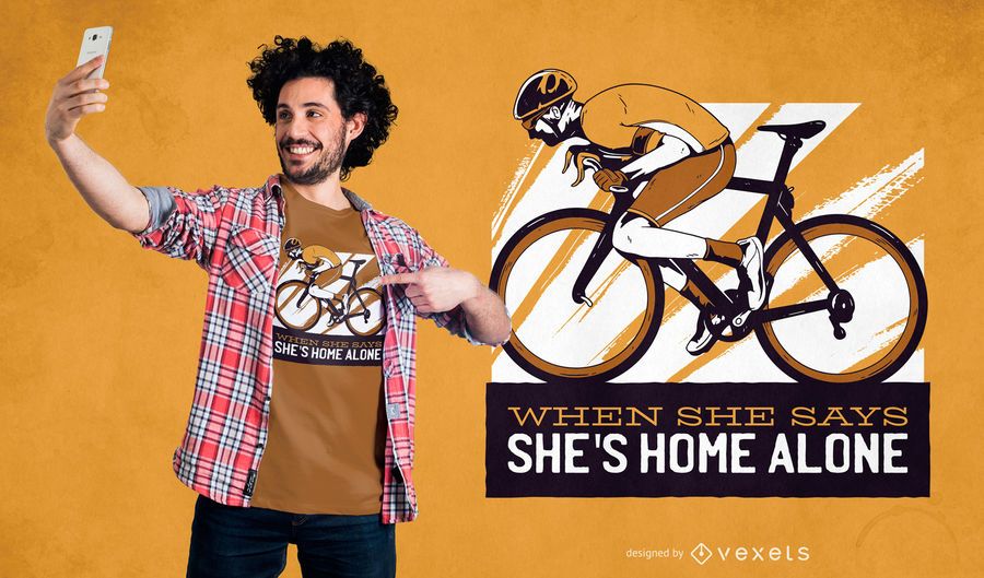 Cyclist Quote T-shirt Design Cyclist Quote T-shirt Design