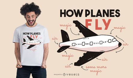 How Planes Fly T-shirt Design How Planes Fly T-shirt Design