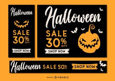Spooky Sale Halloween Banner Set