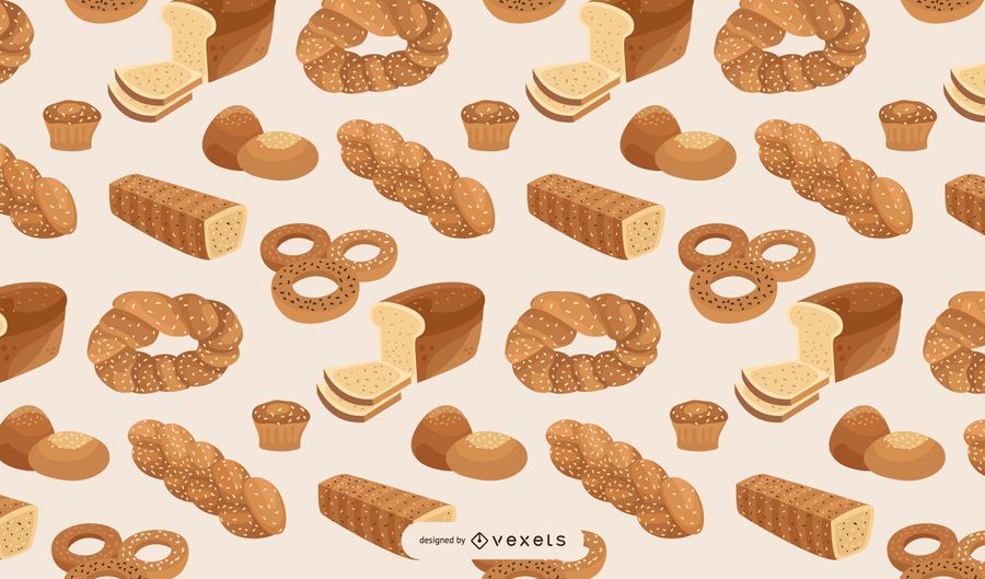 Bread bakery pattern design Bread bakery pattern design