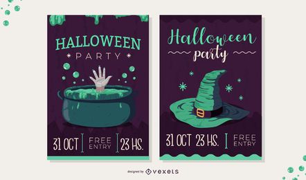 gruselige Halloween Einladung festgelegt gruselige Halloween Einladung festgelegt
