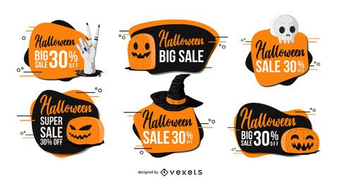 Halloween Discount Badge Set Halloween Discount Badge Set